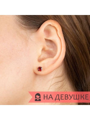 Женские Серьги Серебро Камень искусственный Нанокристалл