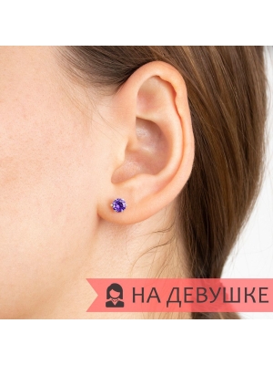 Женские Серьги Серебро Камень искусственный Нанокристалл