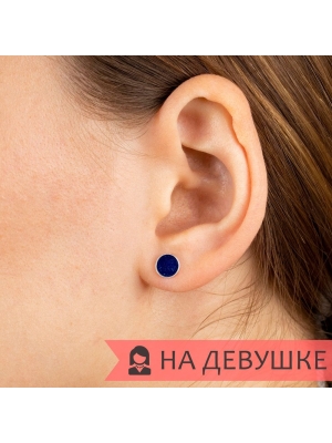 Женские Серьги Серебро Эмаль холодная