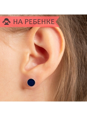 Женские Серьги Серебро Эмаль холодная