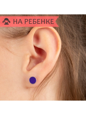 Женские Серьги Серебро Эмаль холодная Иолит