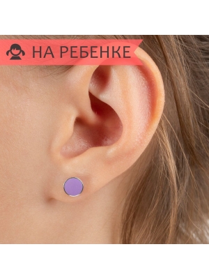 Женские Серьги Серебро Эмаль холодная
