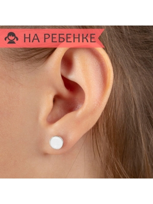 Женские Серьги Серебро Эмаль холодная