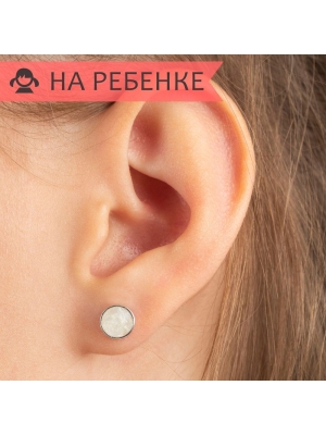 Женские Серьги Серебро Эмаль холодная