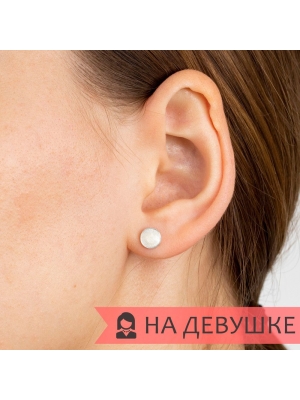 Женские Серьги Серебро Эмаль холодная