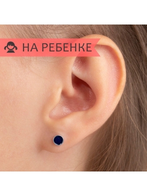 Женские Серьги Серебро Эмаль холодная