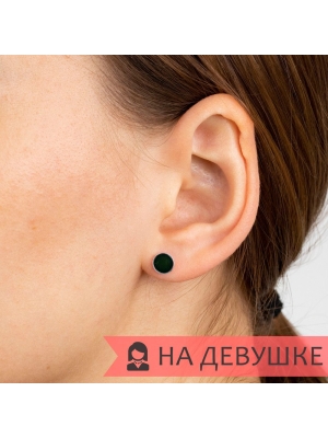 Женские Серьги Серебро Эмаль холодная