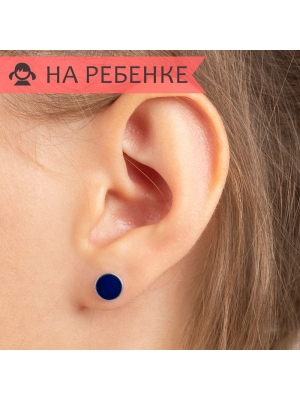 Женские Серьги Серебро Эмаль холодная