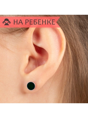Женские Серьги Серебро Эмаль холодная