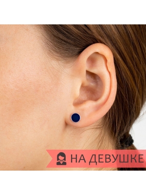 Женские Серьги Серебро Эмаль холодная