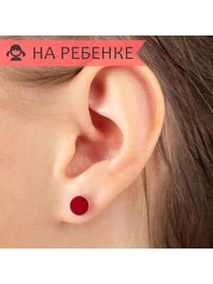 Женские Серьги Серебро Эмаль холодная
