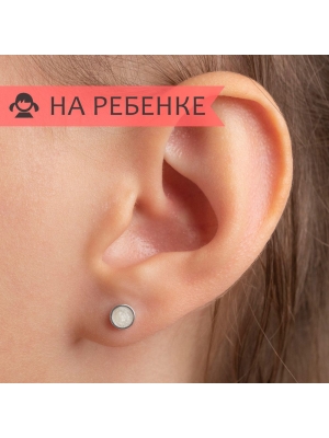 Женские Серьги Серебро Эмаль холодная
