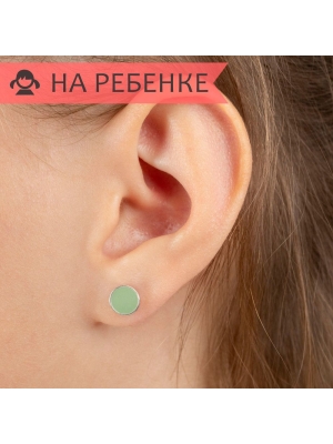 Женские Серьги Серебро Эмаль холодная