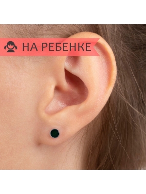 Женские Серьги Серебро Эмаль холодная