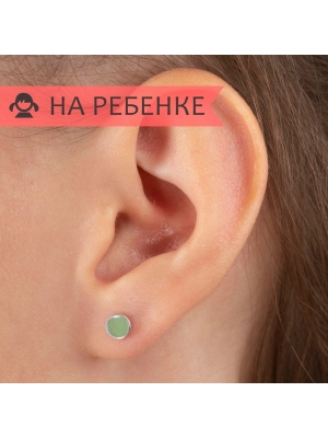 Женские Серьги Серебро Эмаль холодная