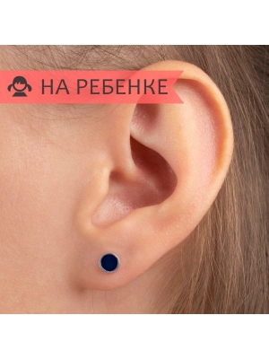 Женские Серьги Серебро Эмаль холодная
