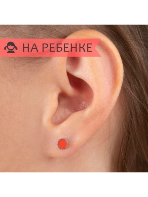 Женские Серьги Серебро Эмаль холодная