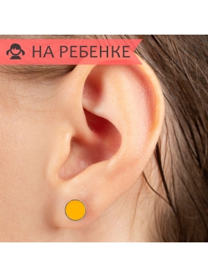 Женские Серьги Серебро Эмаль холодная