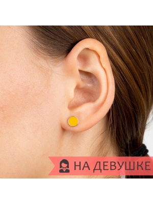 Женские Серьги Серебро Эмаль холодная