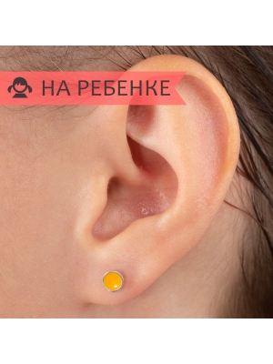 Женские Серьги Серебро Эмаль холодная