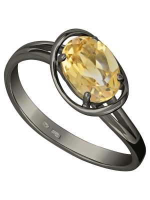 Женские Кольца Серебро Камень натуральный Цитрин