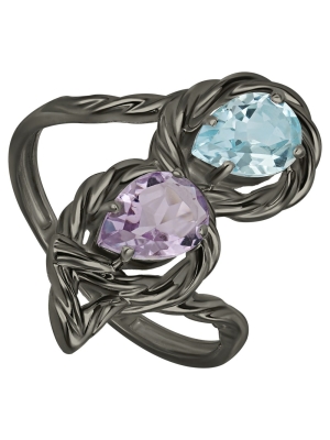 Женские Кольца Серебро Камень натуральный Аметист