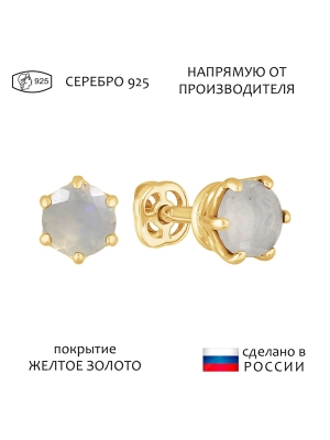 Женские Серьги Серебро Камень натуральный Опал